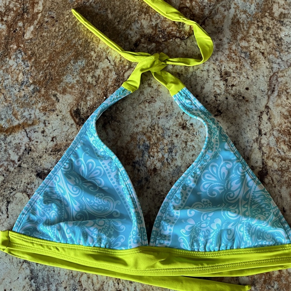 Athleta Paisley Bikini Top- Size M